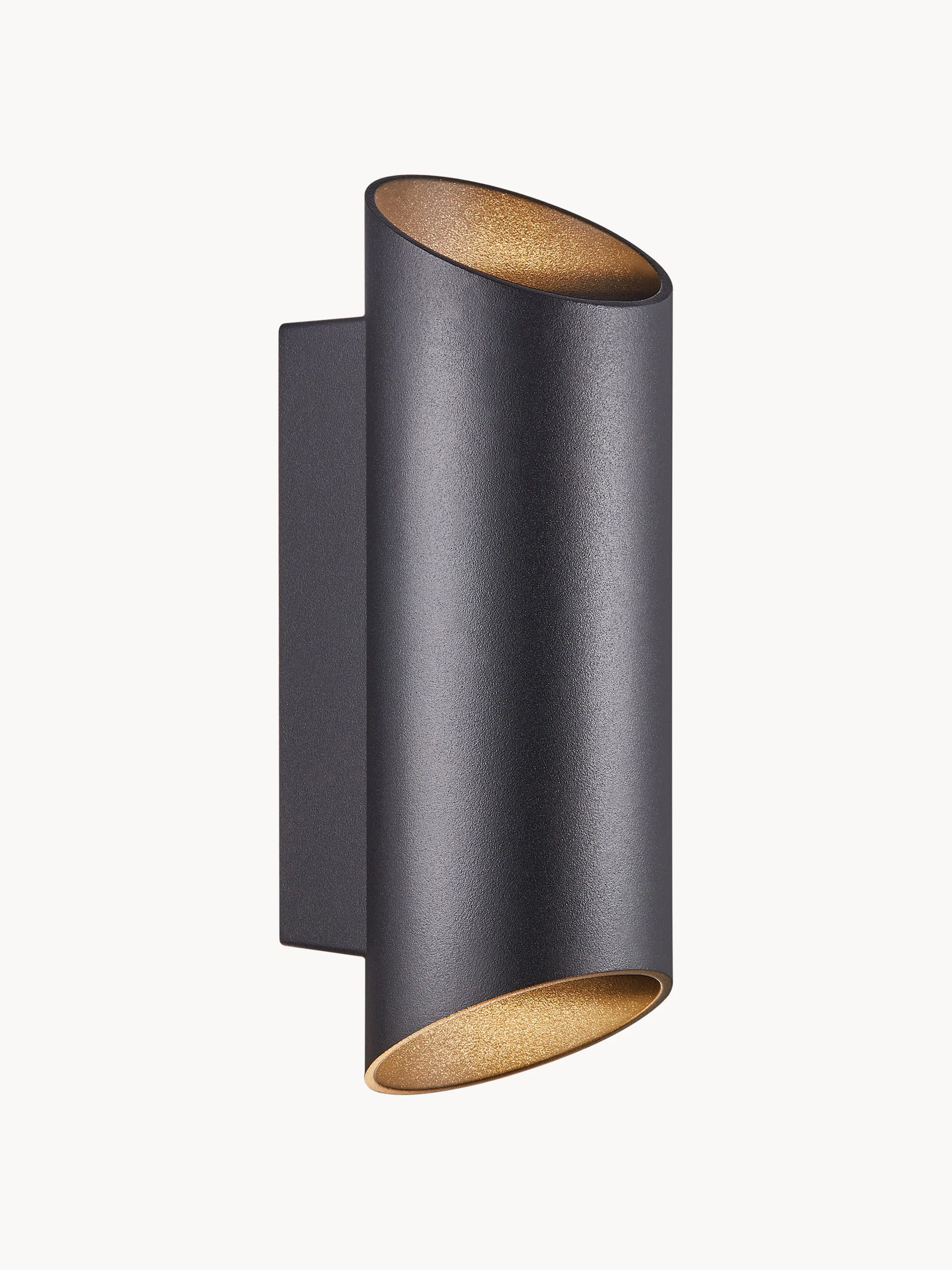 Westwing Collection Nico outdoor wall light, Black