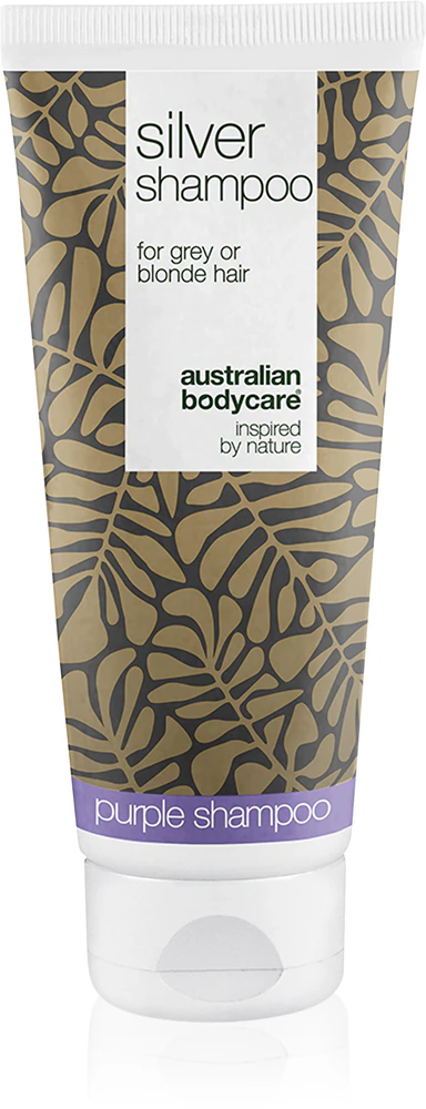 Australian Bodycare Silver Violet Shampoo neutralizes yellow stains