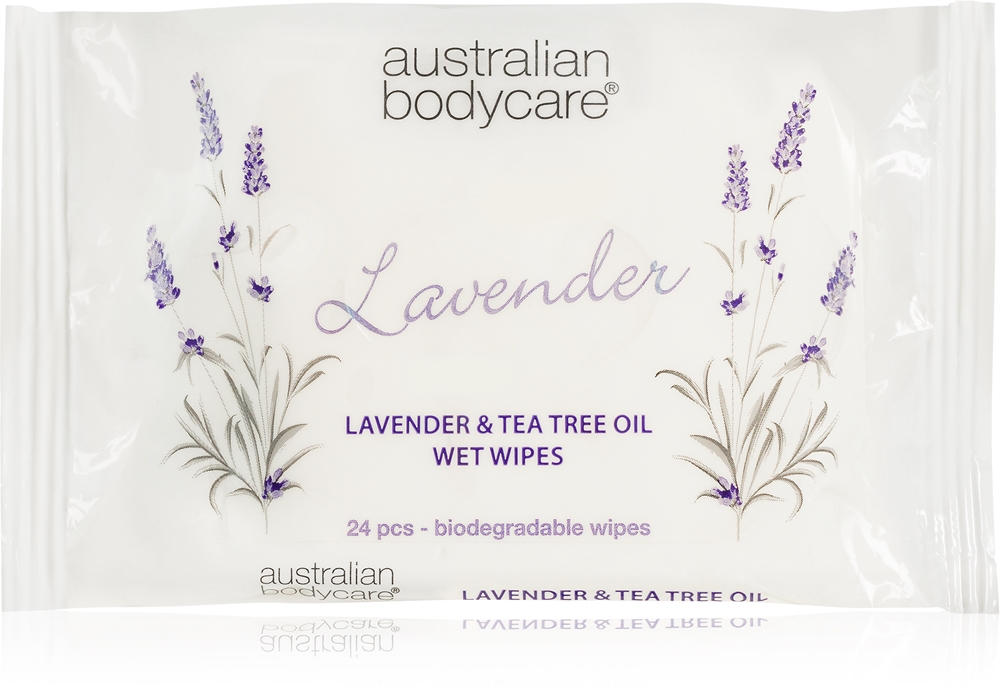 Australian Bodycare Tea Tree Oil & Lavender Wet Wipes For Face and Body