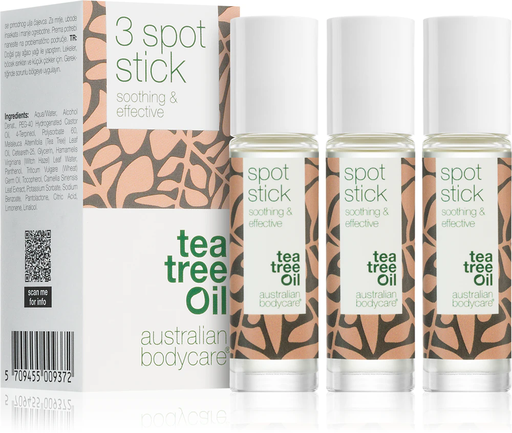 Australian Bodycare Tea Tree Oil sticks for acne skin 3x9 ml