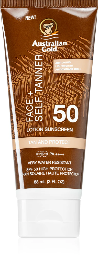 Australian Gold Face + Self Tanner face self-tanning cream