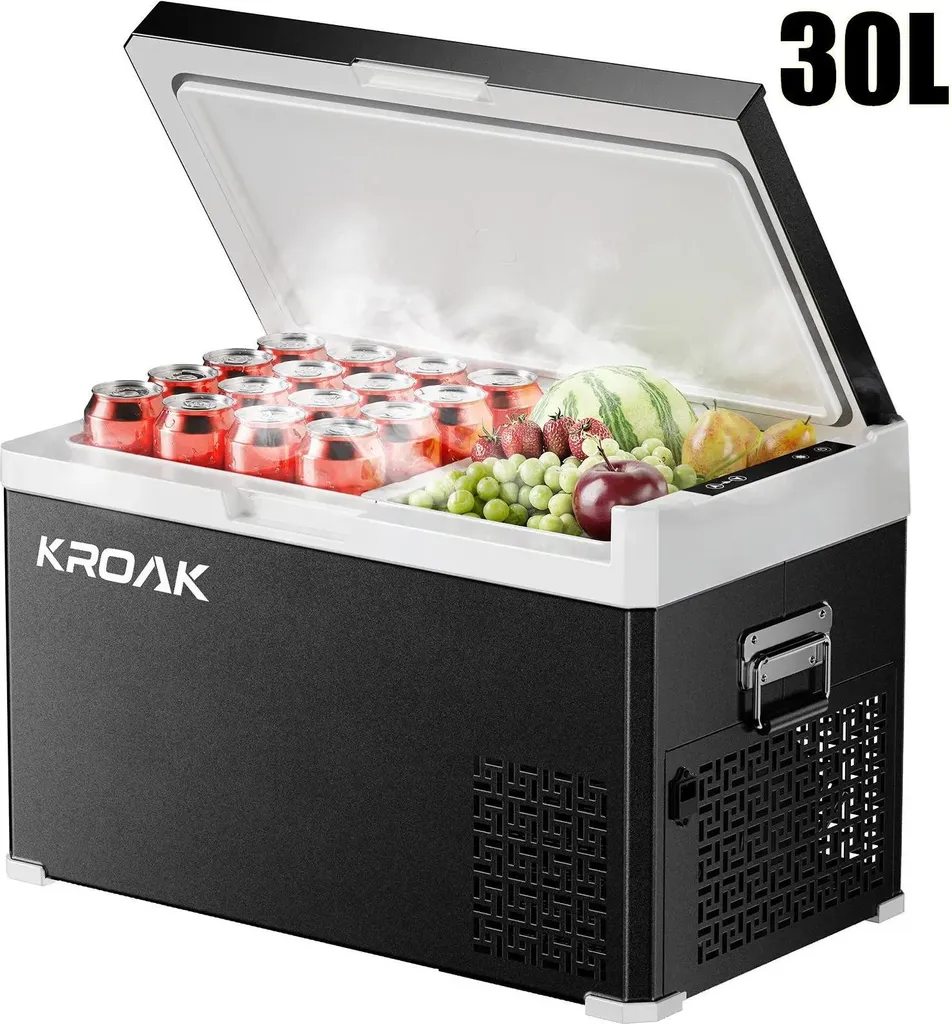 StarTech Car Cooler/Freezer - Portable Compressor Cooler - 30 Liters - 12V DC - -20 to +20°C - No App Control - Green