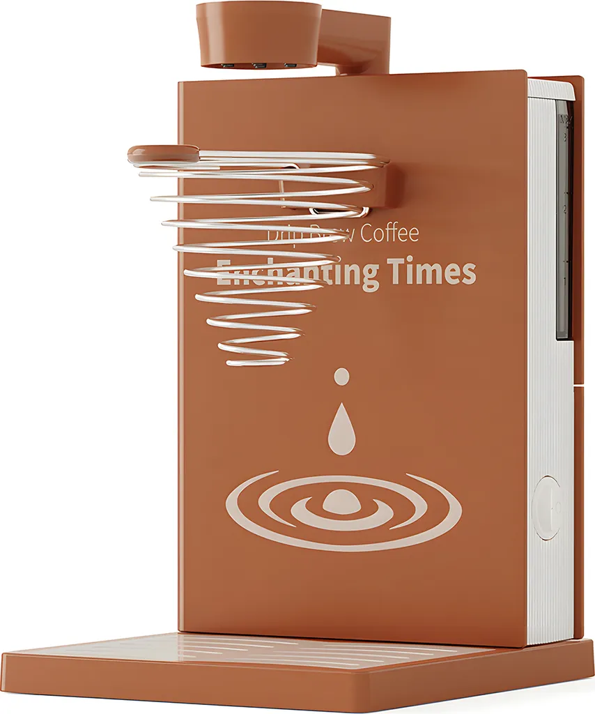 Lixada Automatic/manual drip coffee maker, 300 ml, removable water tank, constant temperature, book-shaped, 400 W, pour-over coffee machine with paper filter/brush/spoon