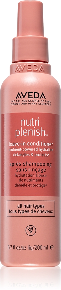 Aveda Nutriplenish™ Leave-In Conditioner smoothing and nourishing heat protection milk in a spray