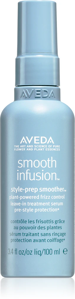 Aveda Smooth Infusion™ Style Prep Smoother™ hair serum with silk for damaged hair
