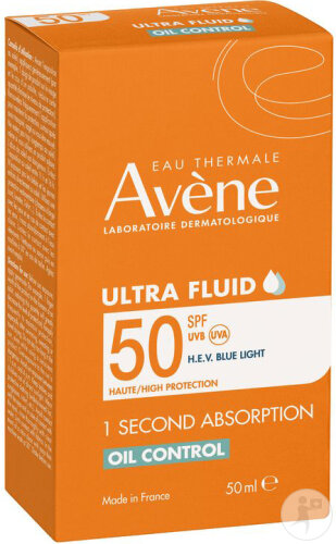 Avène Solaire Ultra-Fluid Oil Control SPF50 bottle 50ml