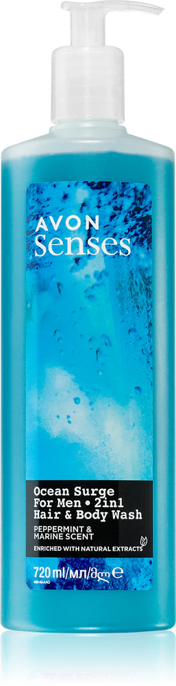 Avon Senses Ocean Surge Shampoo & Shower Gel 2 in 1 720 ml