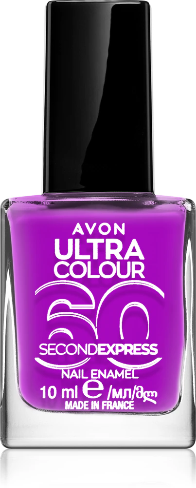 Avon Ultra Color 60 Second Express quick-drying nail polish purple, wine red