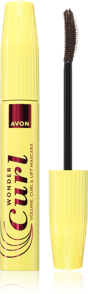Avon Wonder Curl volume mascara for curled eyelashes Farbton Brown Black 10 ml