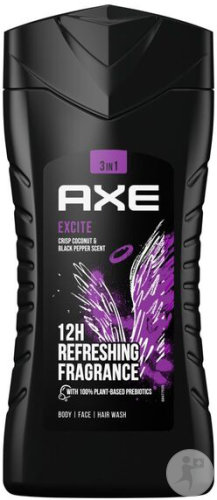 AXE Ax 3In1 Excite Shower Gel 12H Refreshing Fragrance Bottle 250ml