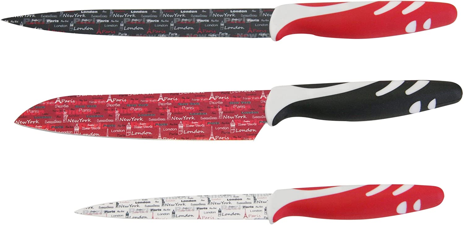 Ingenio von Tefal Axentia 201240 Knife Set Pack of 3 City Gift Box
