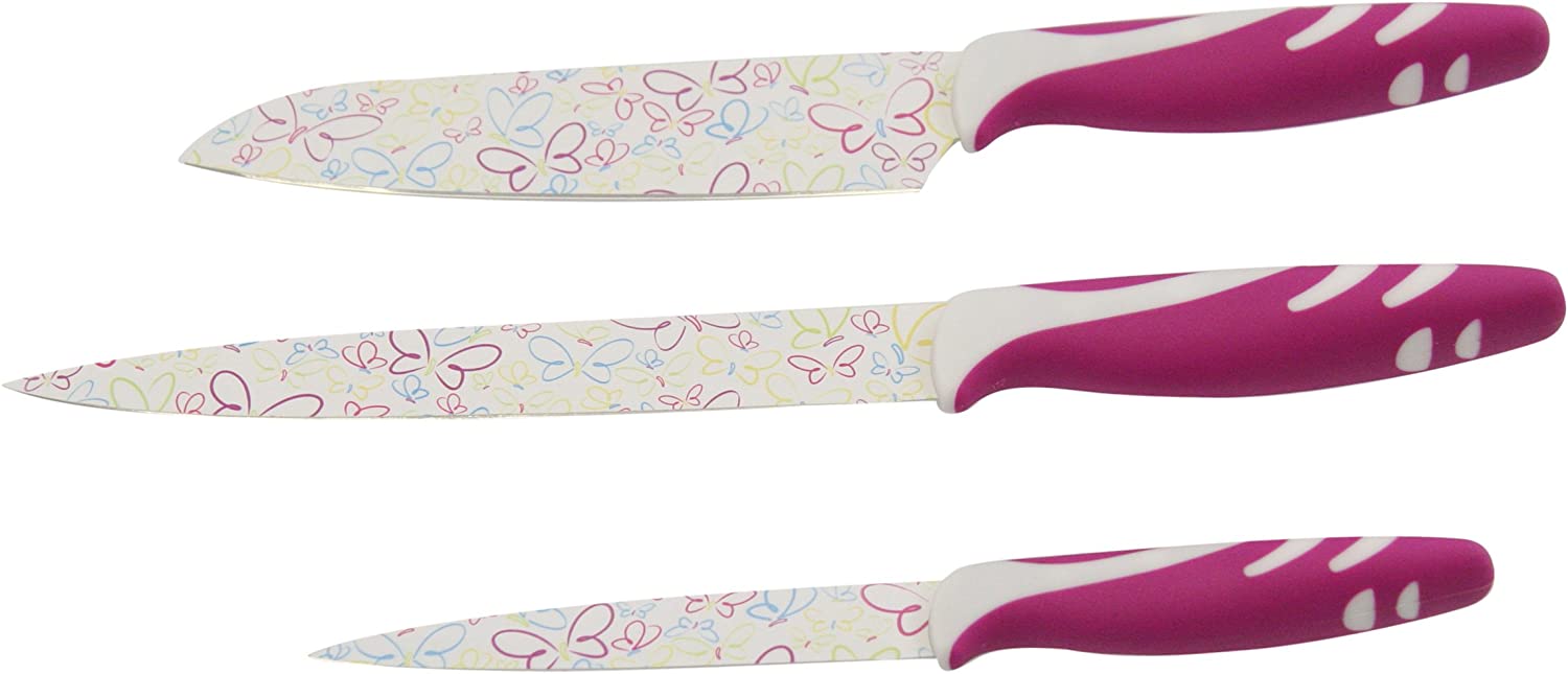Ingenio von Tefal Axentia 201242 Knife Set Butterfly Set of 3 Assorted Designs