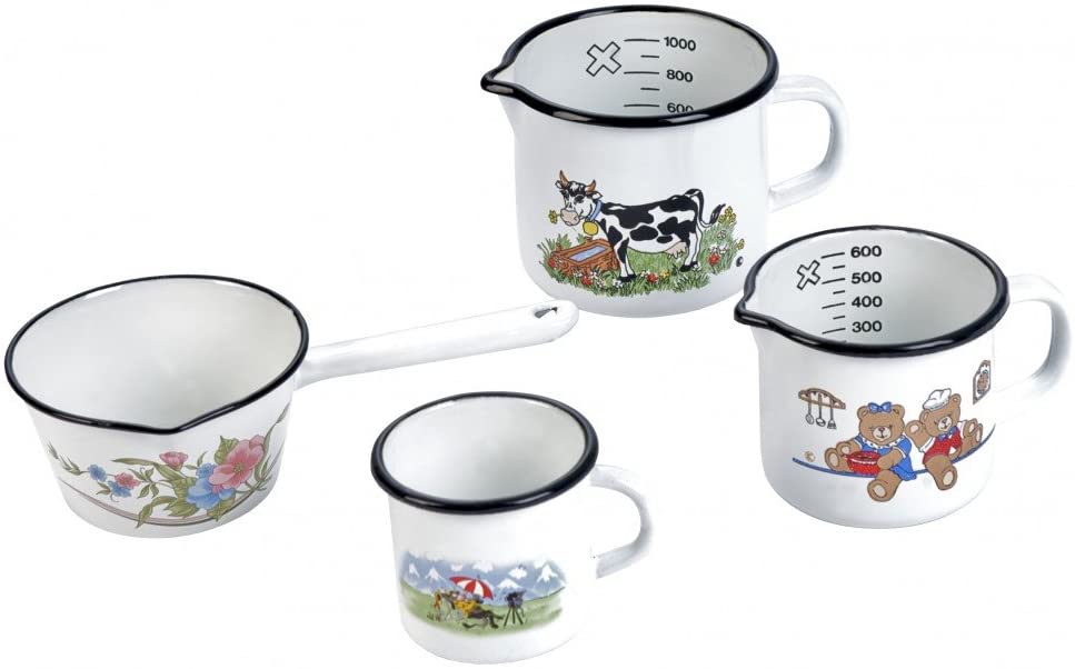 Ingenio von Tefal Axentia 220005 Milk Jug Enamelled 12 cm Assorted Designs