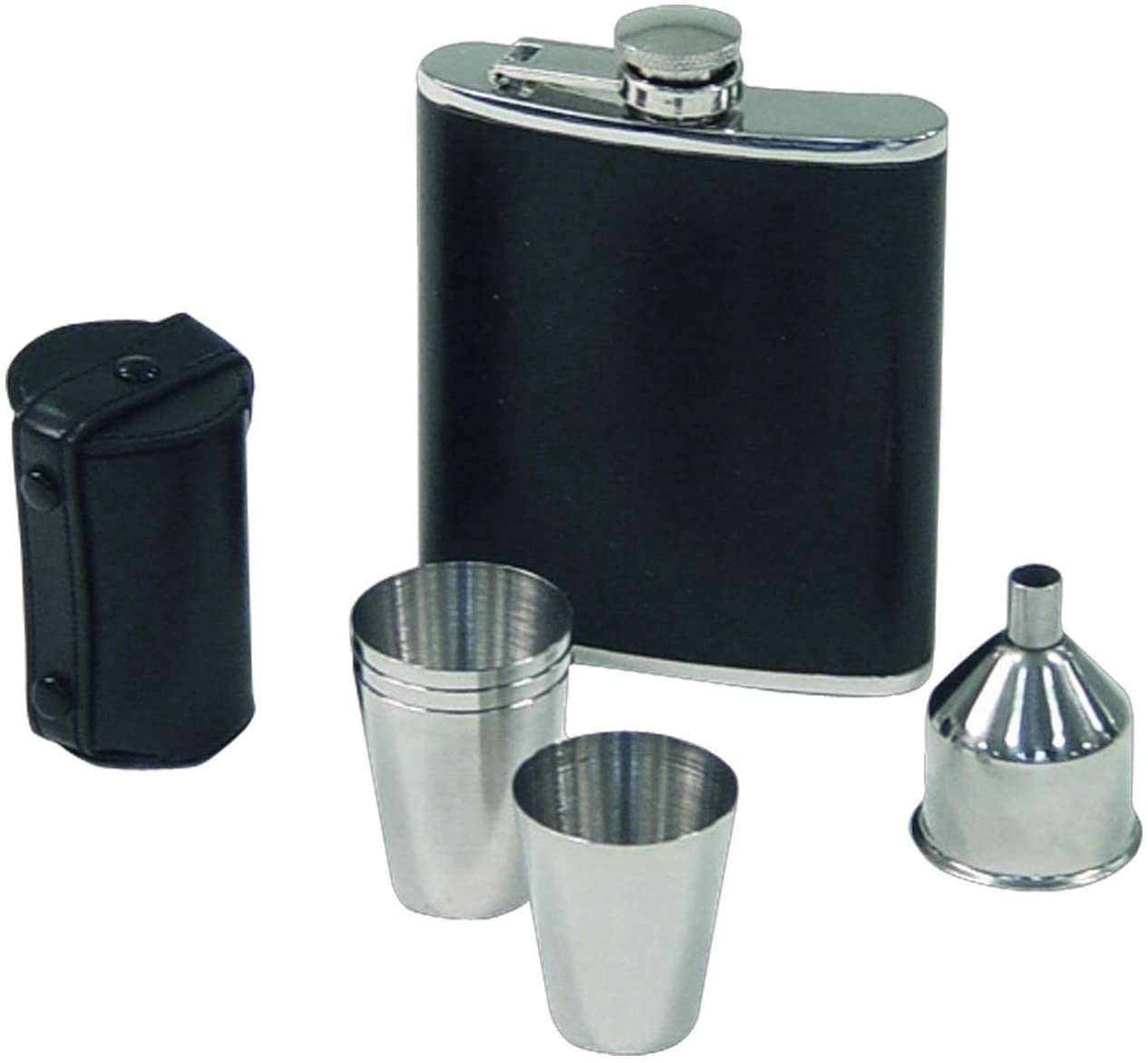 Ingenio von Tefal Axentia 224742 Stainless Steel Hip Flask Funnel and 4 Cups