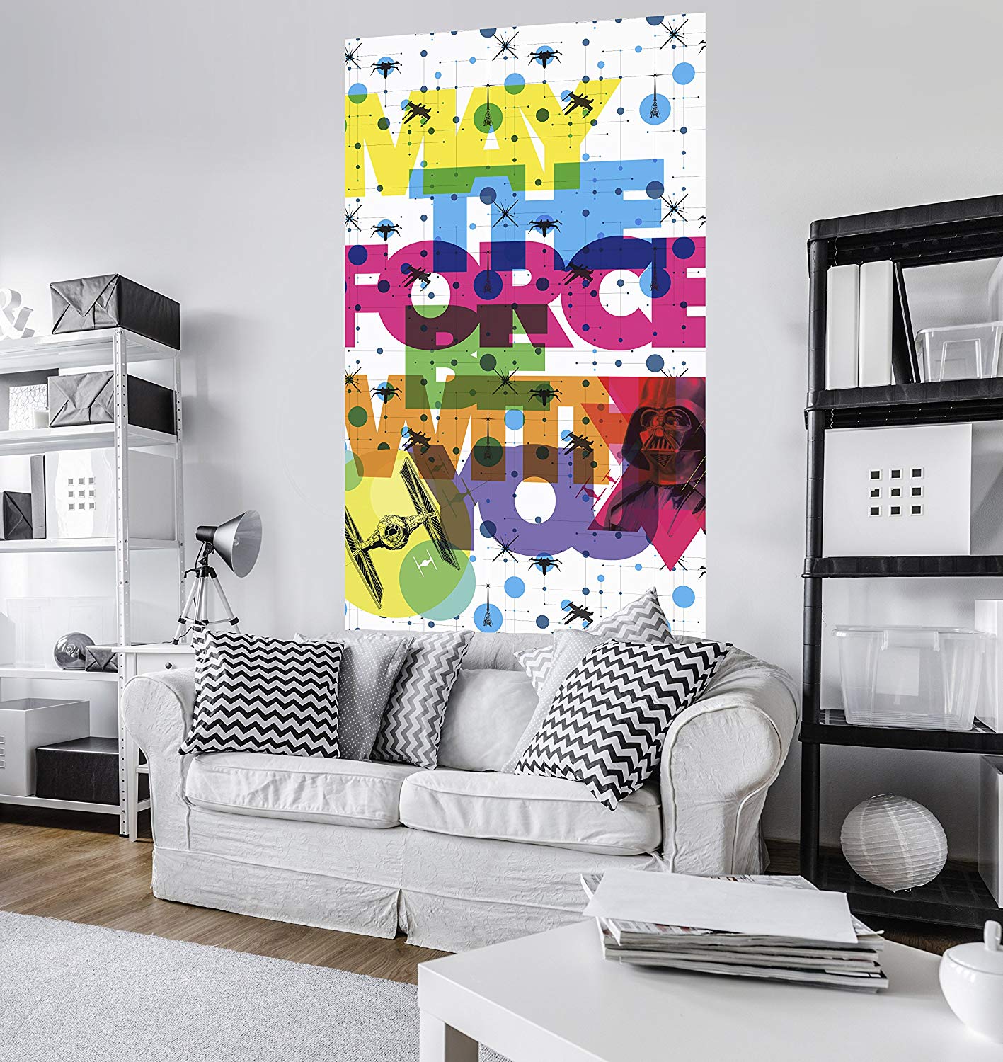 Komar Woven Panel Star Wars Pop Neon Geometric Trics Vader "