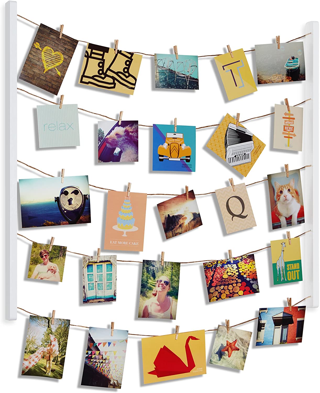 Umbra Easily Rotate Contents for An Ever Changing Display, White