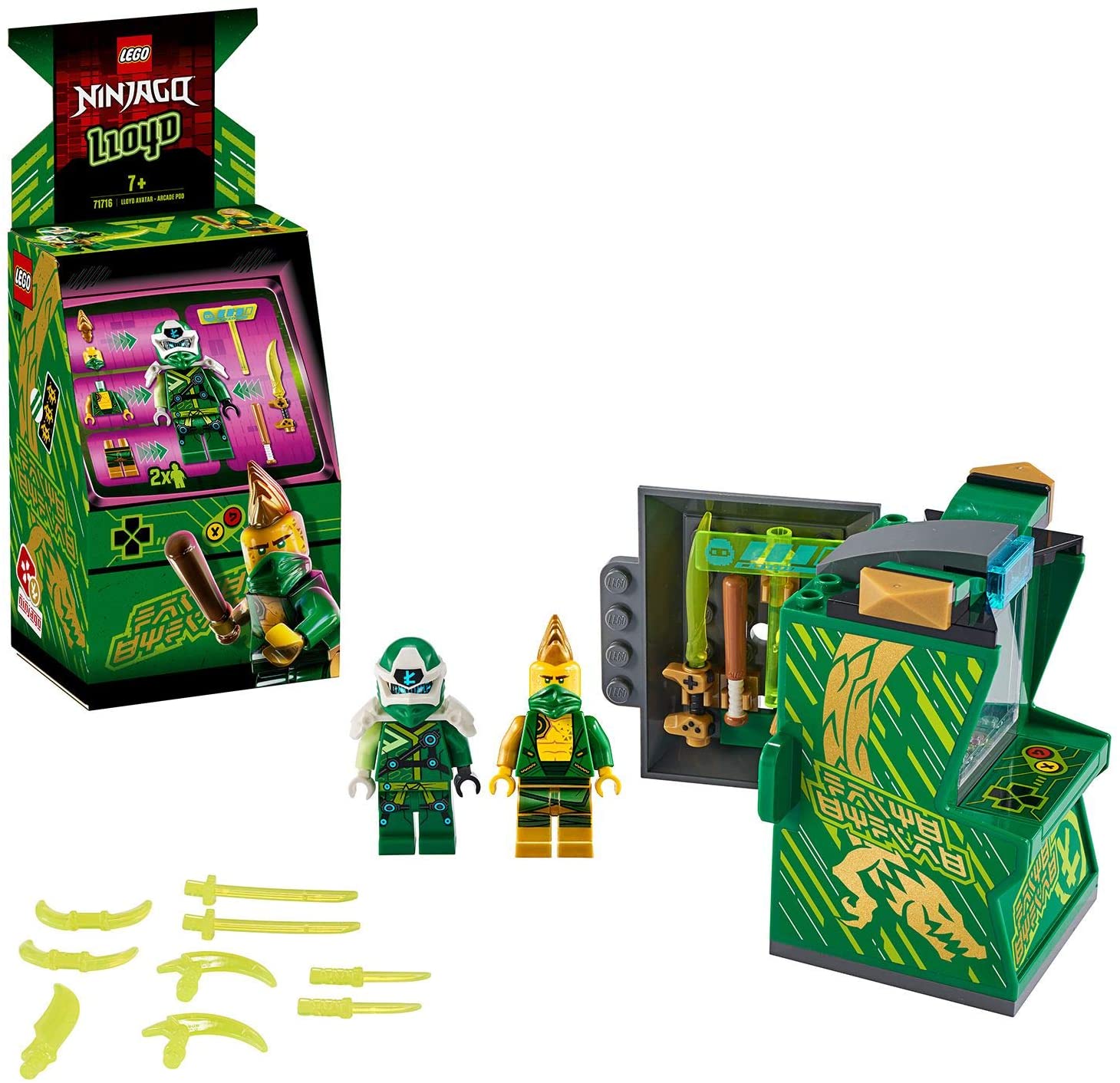Lego Ninjago Lego 71716 Ninjago Avatar Lloyd-Portable Arcade Capsule, Ninja Toy For Chil