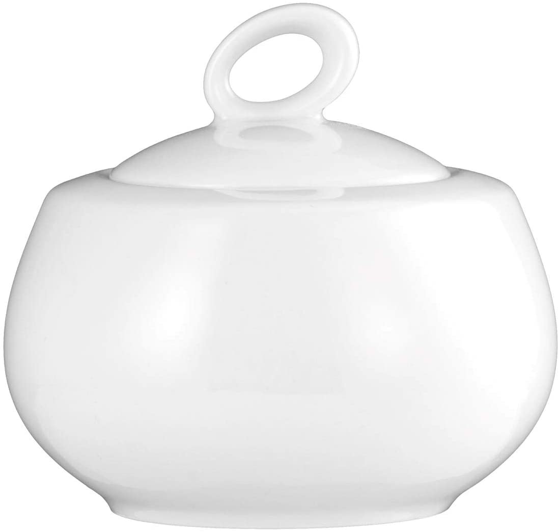 Seltmann Weiden Trio White Plain Sugar Bowl for 6 People