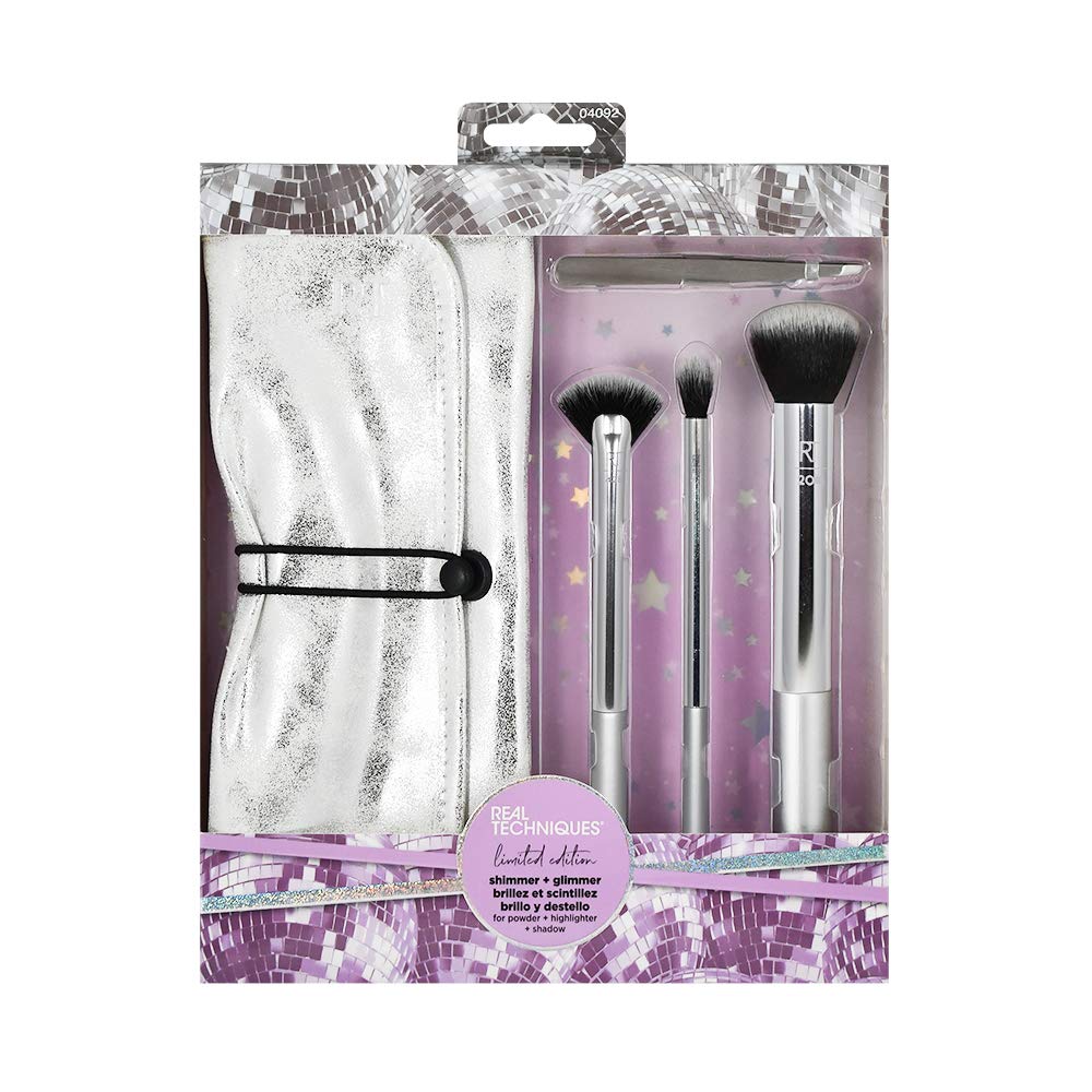 Real Techniques Shimmer & Mica Face & Eyebrow Tools - 5 Pieces