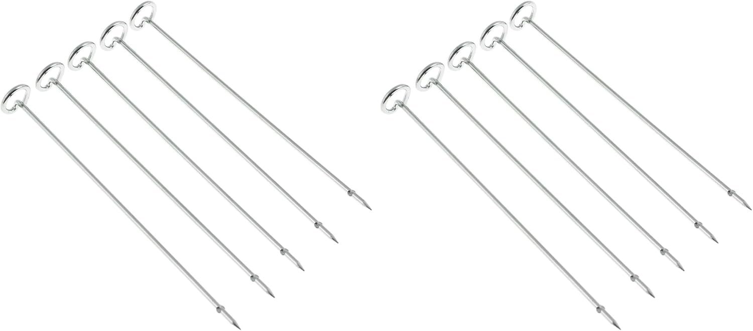 Ninja Stainless Steel Skewers [18 cm] for Ninja Foodi Grill & Hot Air Fryer AG301EU [4136J301UKE], Silver (Pack of 2)
