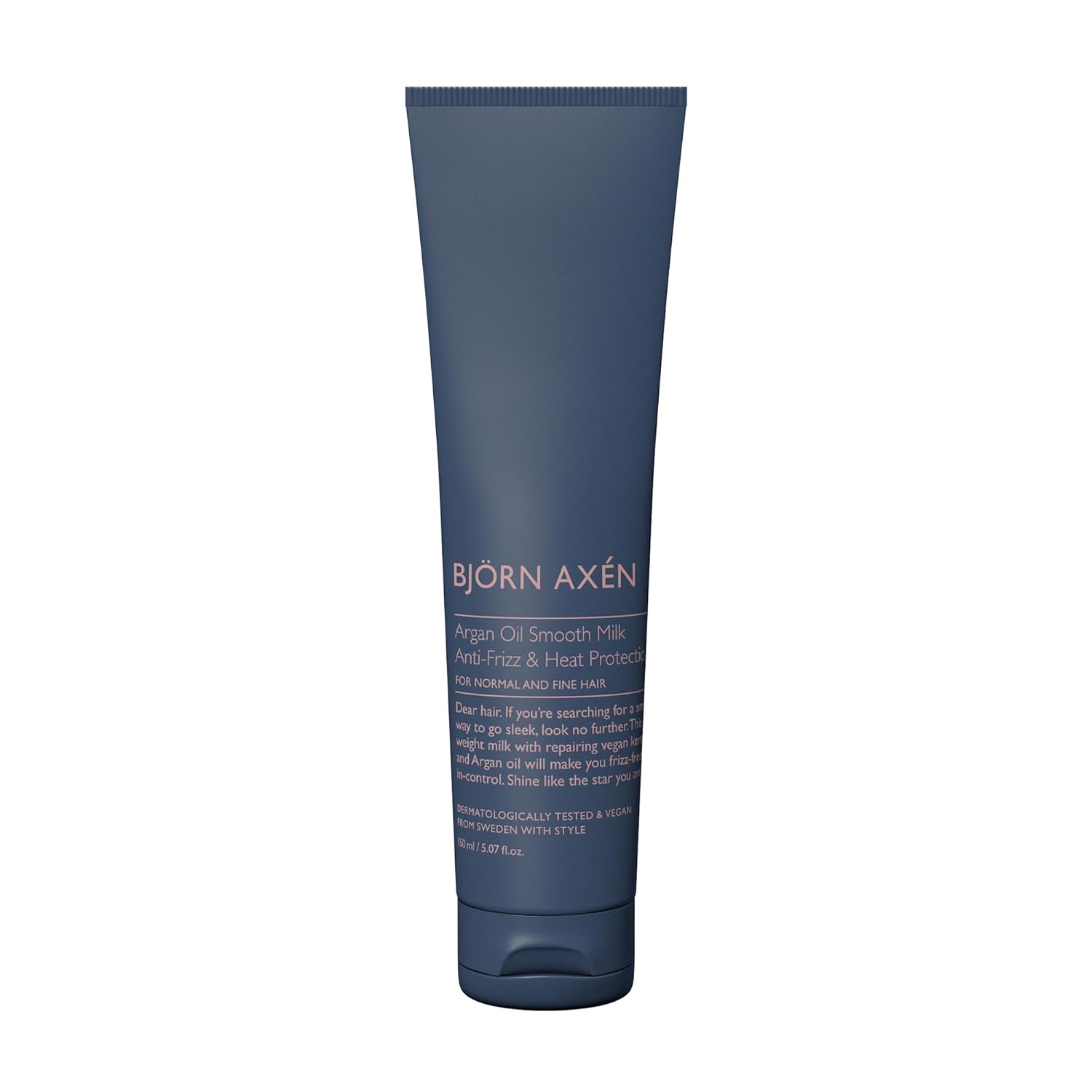 BJORN AXEN Argan Oil Smooth Milk Styling Cream, 150 ml, Reduces Frizzy Hair, Increases Elasticity for Soft, Shiny Results, Dermatologically Tested