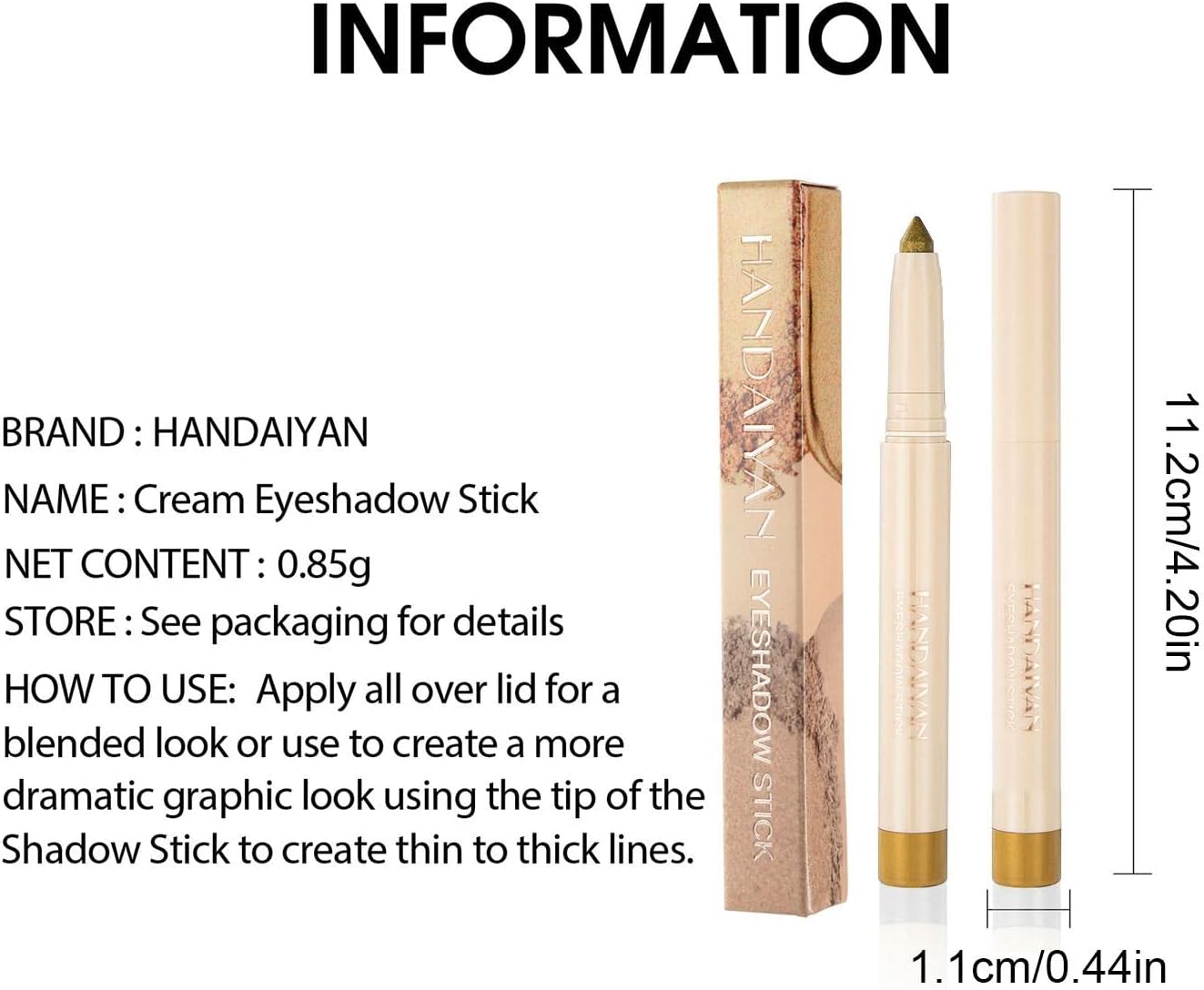 Xianghaoshun 10 Colour Eye Pencil Eyeshadow Highlighter, Eyeliner Crayon Glitter Shimmer, Eyeshadow & Eyeliner Pencil with Sharpener, Durable, Smudge-proof, Easy to Draw Eye Makeup