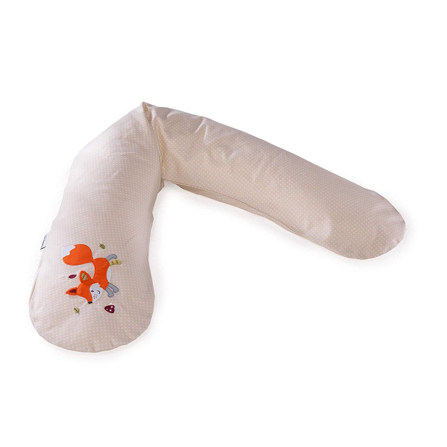 Theraline Nursing Pillow with Micro Beads Crinkle Animal Fox