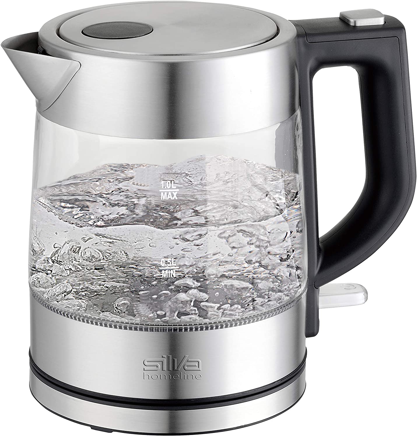 Silva-Homeline KL-G 2001 Glass Stainless Steel Kettle 1 Litre 2200