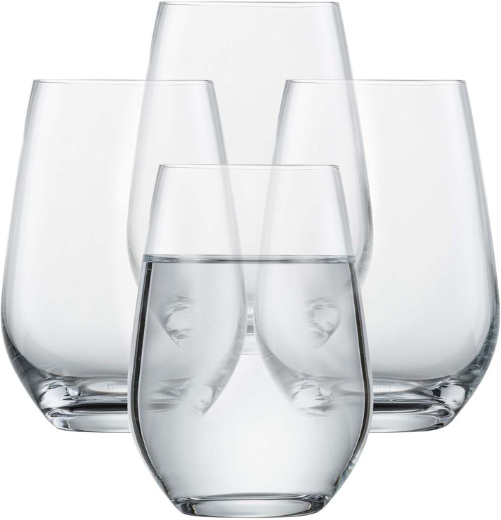 SCHOTT ZWIESEL Forté Water Glass (Set of 4), Versatile Drinking Cups, Dishwasher Safe Tritan Crystal Glasses, Made in Germany (Item No. 123618), Clear, Crystal