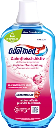 Odol med 3 Mouthwash Gum Active, 500 ml