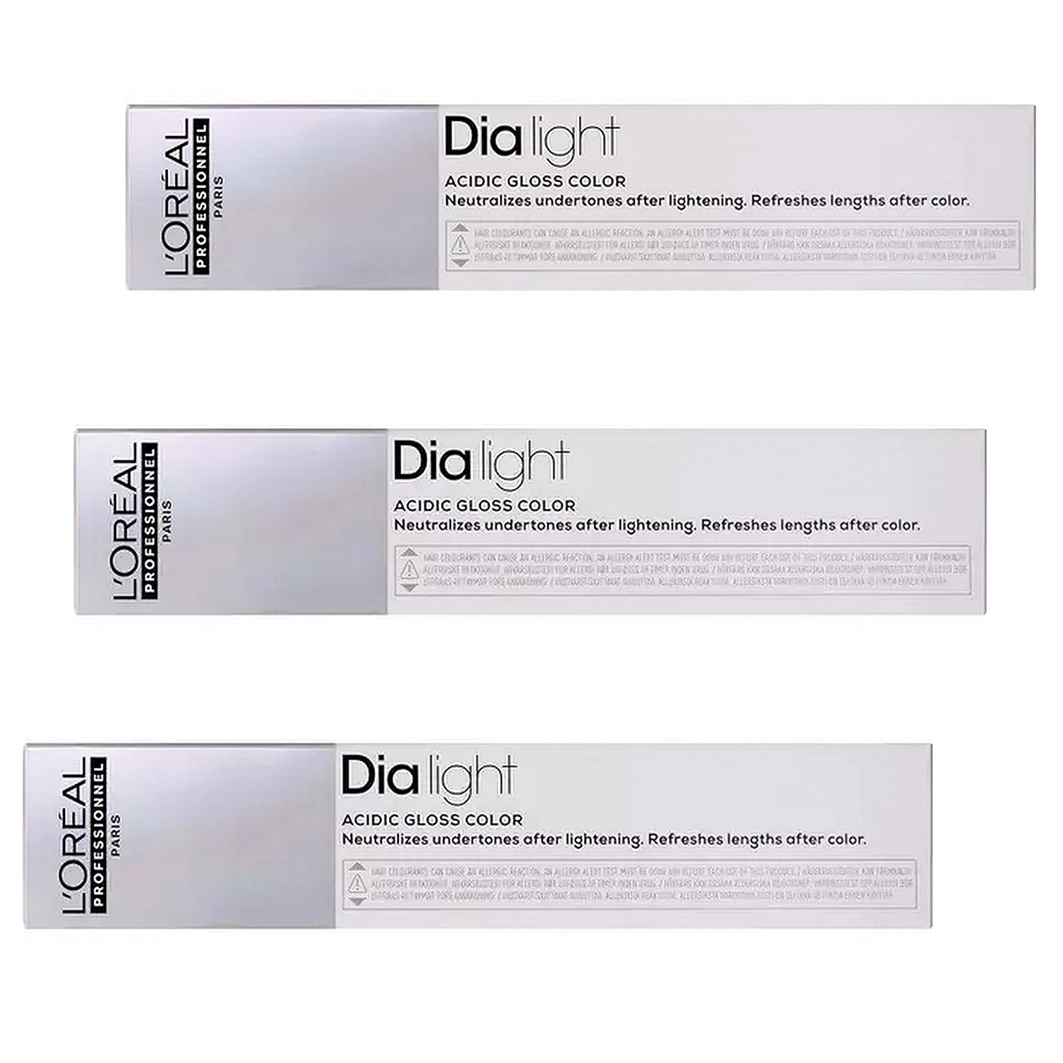 L'Oréal Paris L\'OrÃƒ©al Paris Loreal Dialight 10.21 Milkshake Mother of Pearl Silver 3 x 50 ml Intensive TÃƒ¶nung LP Semi-Permanent Colouration Dia Light