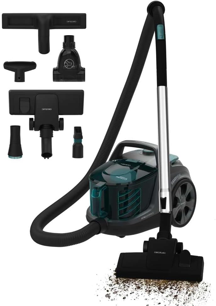 Cecotec Conga Rockstar Cyclonic XL ProAnimal Wired Vacuum Cleaner Bagless 900W 20kPa Bagless Capacity 2.8L Double HEPA Filter Metal Tube Pet Accessories