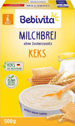 Bebivita Milk porridge biscuit from the 6th month, 500 g