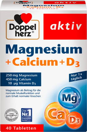Doppelherz Magnesium + Calcium + Vitamin D3 tablets 40 pcs., 73.5 g