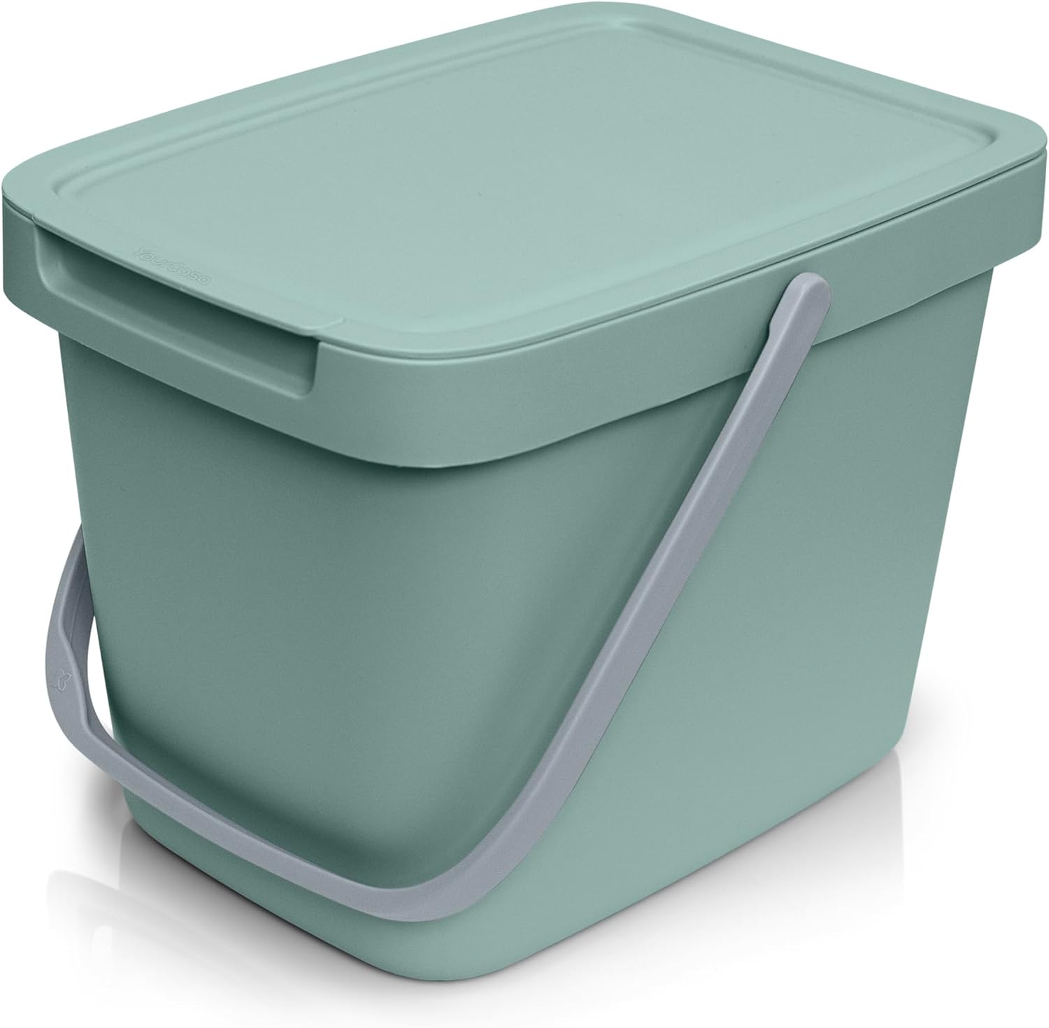 YourCasa Organic Kitchen Waste Bin - 6 L Compost Bin Kitchen for Everyday Organic Waste Container - Compost Bin with Lid for Hanging Organic Bucket Rubbish Bin Odour-Proof Organic Rubbish Bin Kitchen
