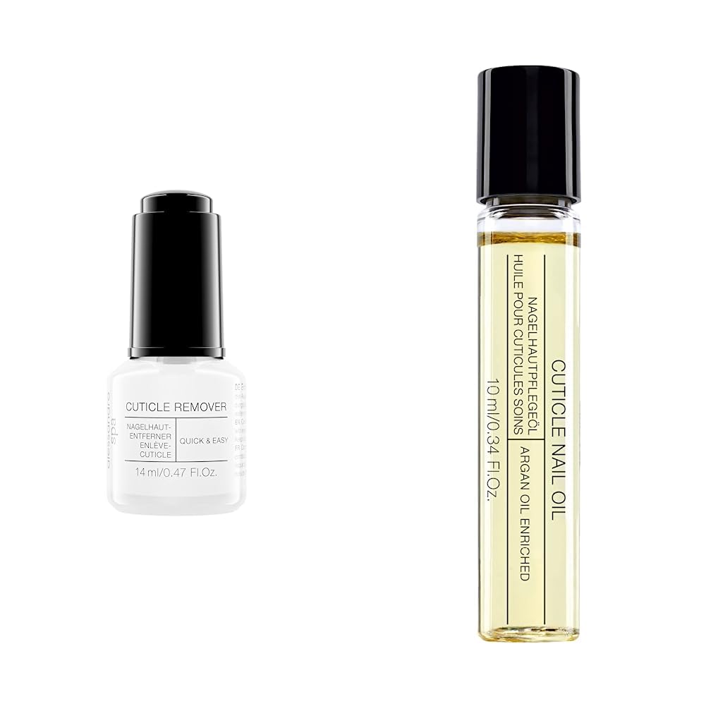 Alessandro Spa Eine Schnelle und Einfache Entfernung der Nagelhaut, 14 ml & Spa Cuticle Nail Oil - Nagelhautpflegeöl mit Arganöl, bei trockener Nagelhaut, 10 ml