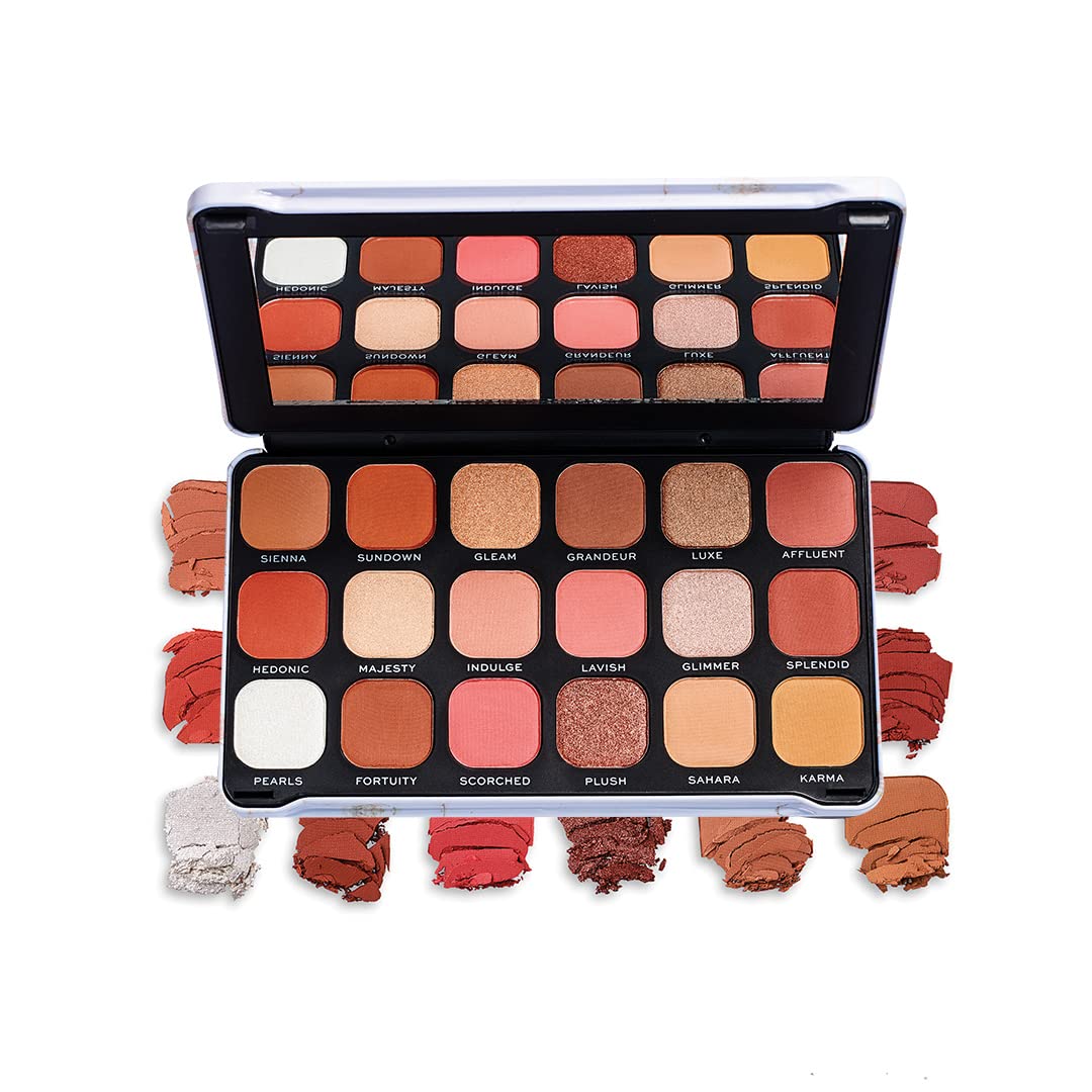 MakeUp Revolution Forever Flawless Decadent Eyeshadow Palette, 18 Shades, 19.8 g