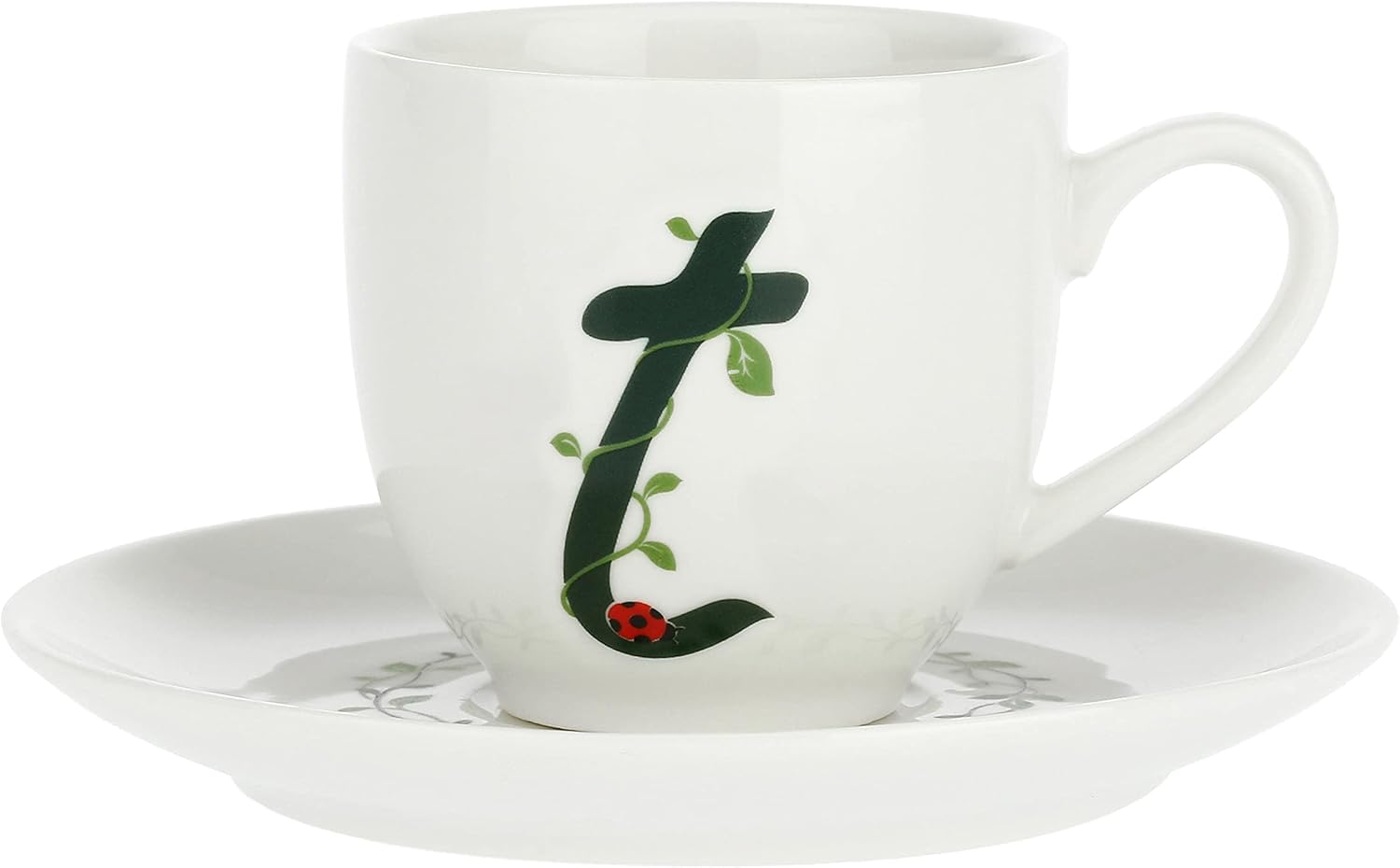 La Porcellana Bianca - Coffee Cup with Saucer \"T\" in Gift Box - Solotua - Furniture for Home, Tea, Coffee and Breakfast - Porcelain - 90 cc