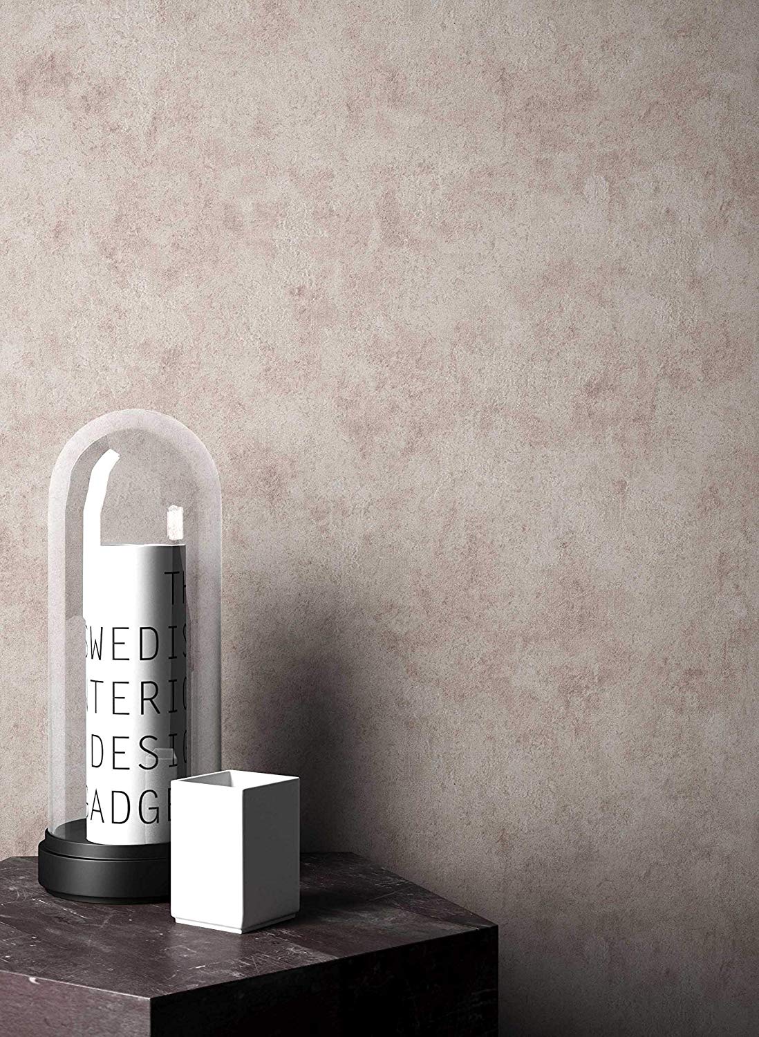 Newroom Design Newroom Flower Wallpaper Beige Palm Tree Leaves Natural Non-Woven Wallpaper