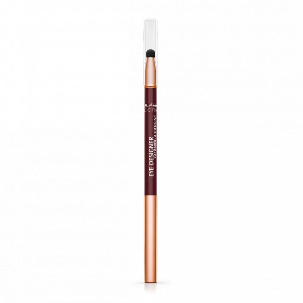 M. Asam Magic Finish Eye Designer Gleaming Aubergine (0.28 g) - Waterproof Eyeliner for Long Lasting & Colour-Intensive Result with Integrated Sponge for Easy Blending Eye Makeup