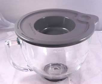 KitchenAid Glass Bowl, Frequenzauswahl White For Kitchenaid Artisan Series for Robot and Multi-function