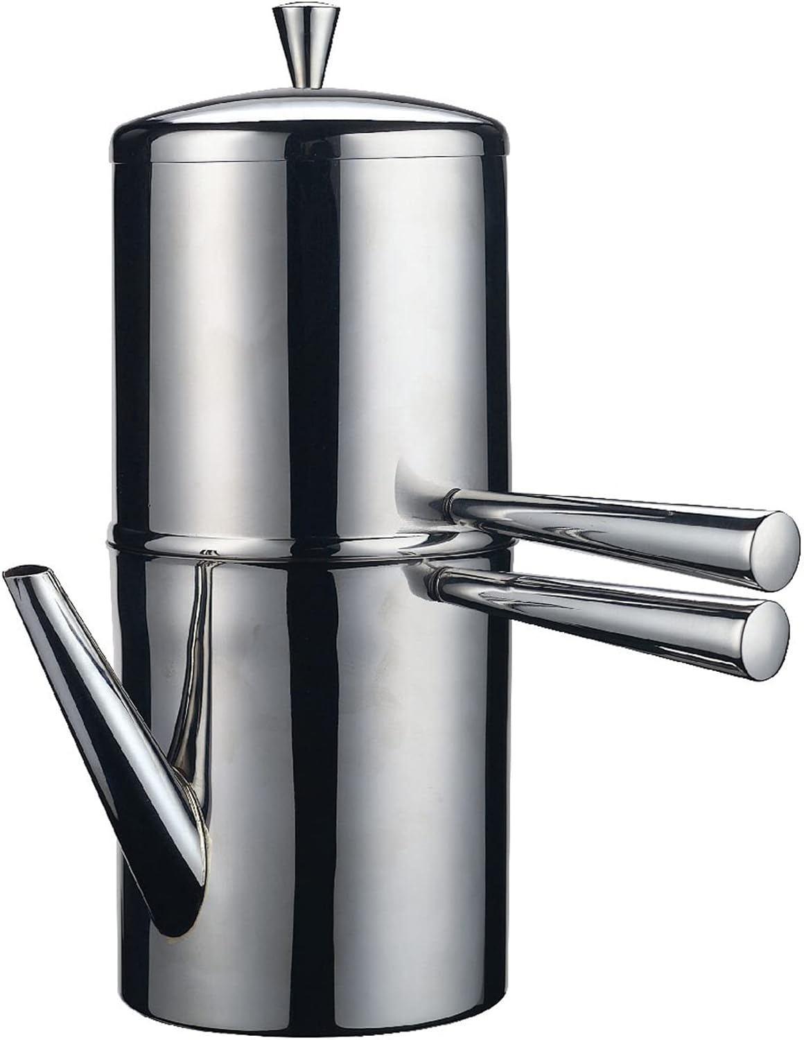 Ilsa Neapolitan Coffee Maker, Stainless Steel, Silver color, for 3 Cups