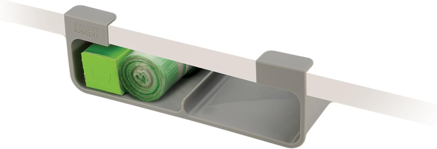 Joseph Joseph CupboardStore Under Shelf Storage Film, Foil and Bag Organizer, Space Saving - Grey, Paper, One Size