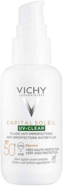 Vichy Capital Soleil UV-Clear Anti-Imperfections Fluid SPF 50+, 40 ml