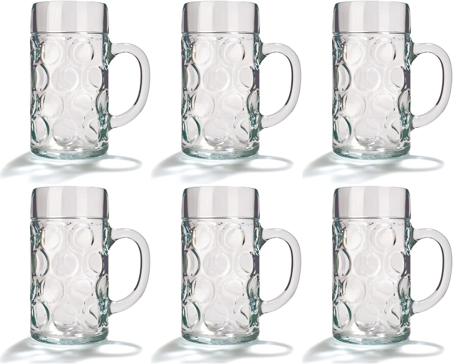 Stölzle Lausitz Isar 5000052 Set of 6 Glass Beer Mugs Volume: 500 ml