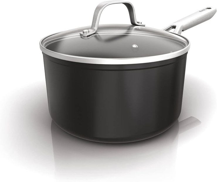 Ninja ZEROSTICK Essentials Cookware C10220UK Non-Stick Durable Forged Aluminum Induction Oven Safe to 260 C Black C10220UK
