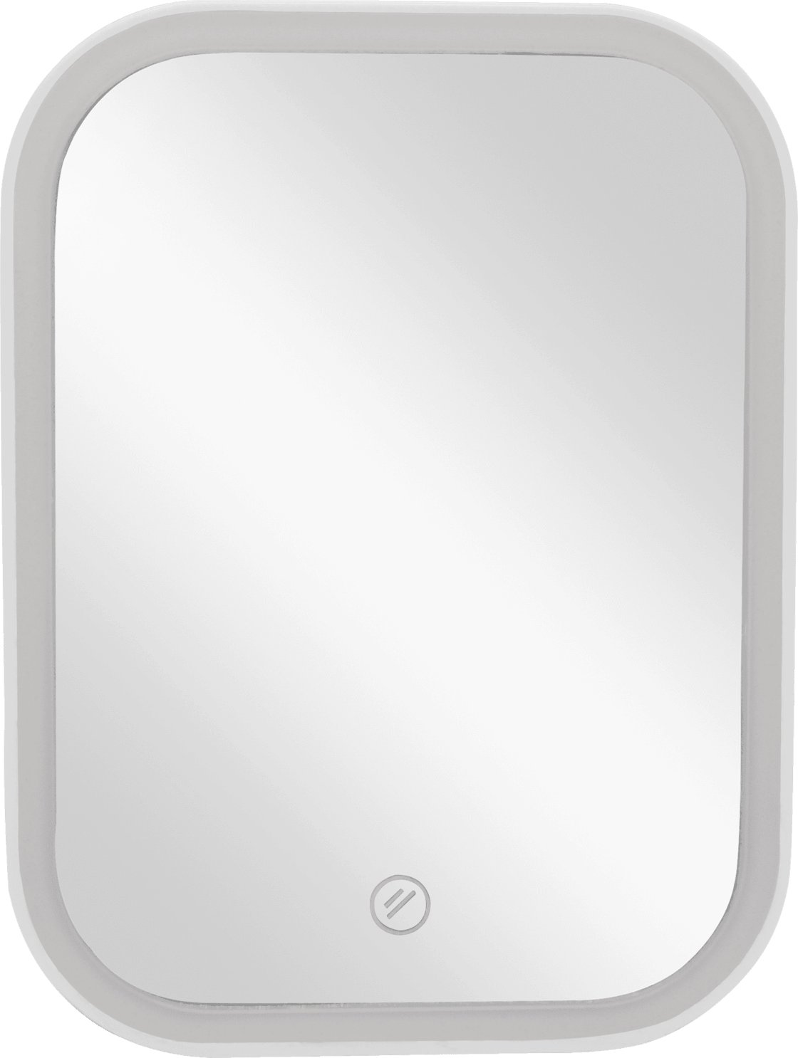 Soapland Standing Mirror With Led And White Frame, 1 St