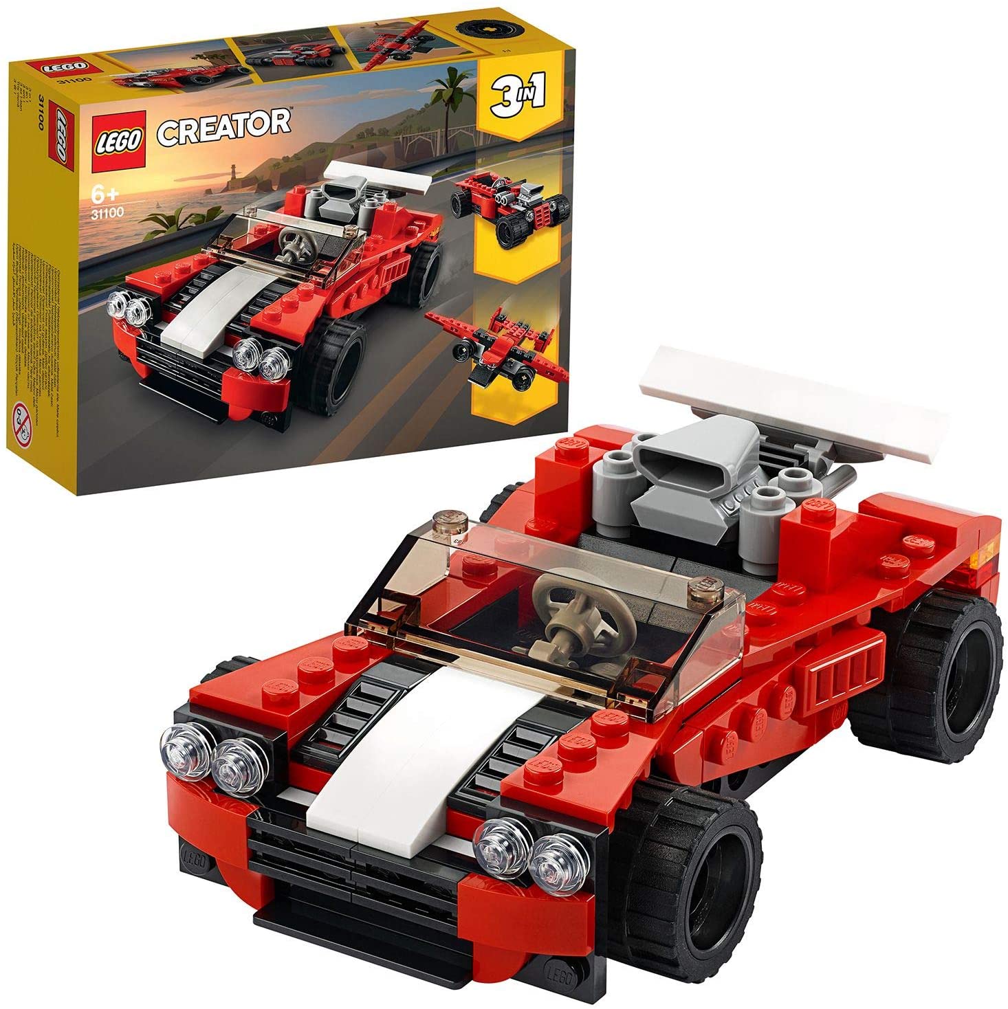 Lego Creator Lego 31100 Creator 3-In-1 Sports Carrier, Hot Rod, Aviator Building Kit, To
