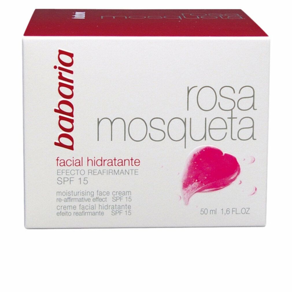Babaria Face Cream 24 Hour Moisture Rose hip Oil Spf15 0,05 l