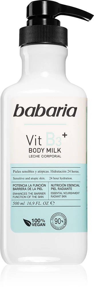 Babaria Vitamin B3 softening, moisturizing body milk for all epidermal types